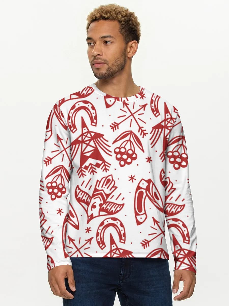Men's cotton long sleeve shirt