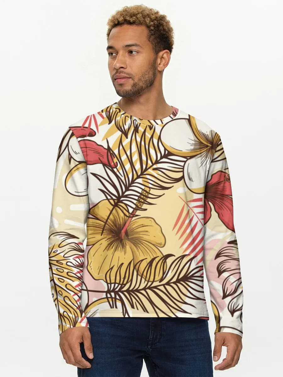 Men's cotton long sleeve shirt