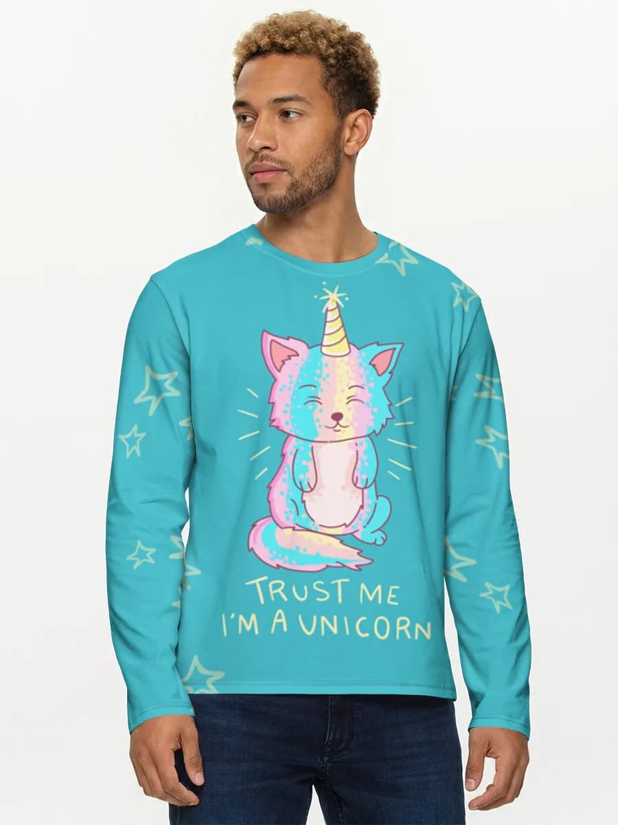 Men's cotton long sleeve shirt