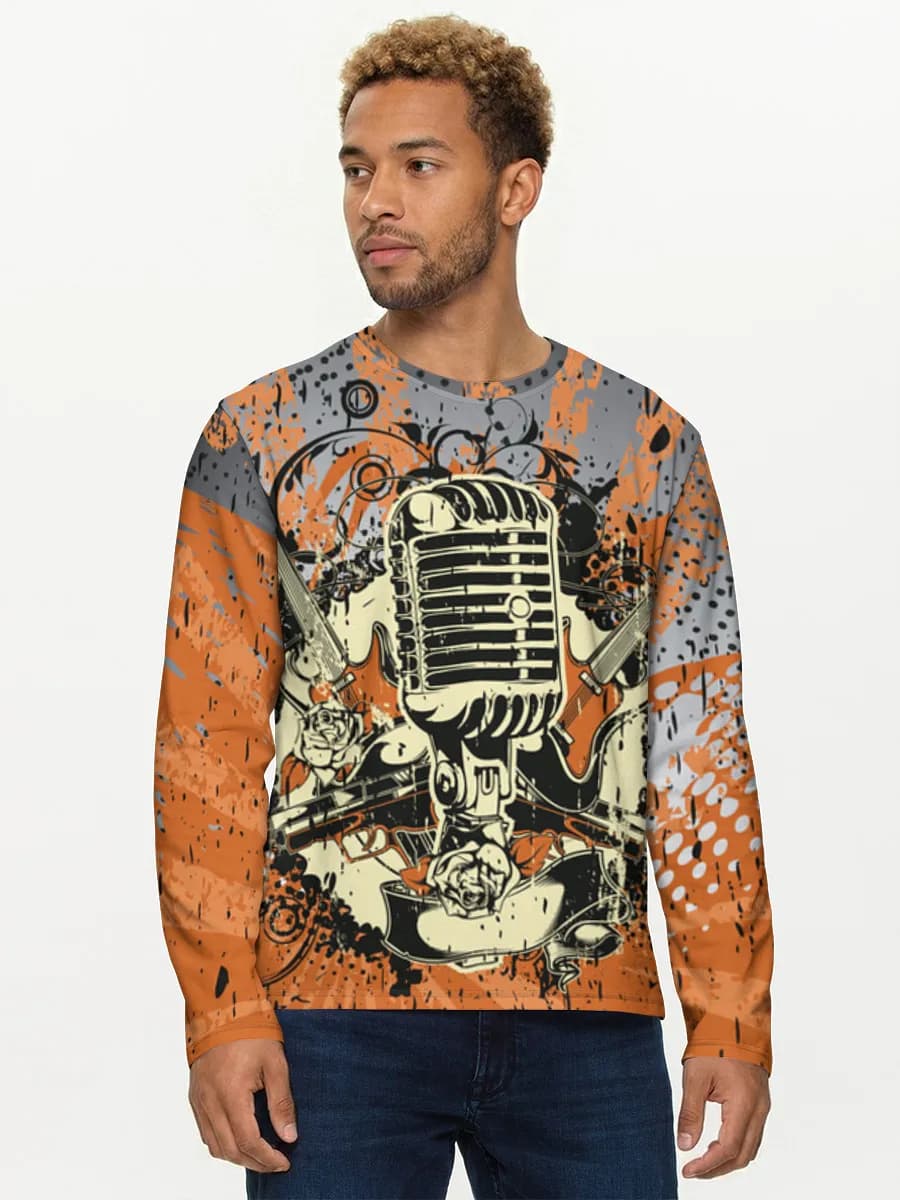 Men's cotton long sleeve shirt