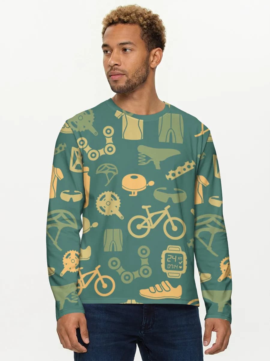 Men's cotton long sleeve shirt