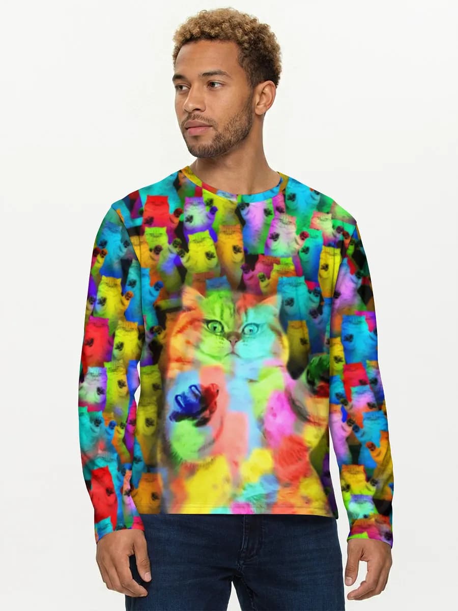 Men's cotton long sleeve shirt