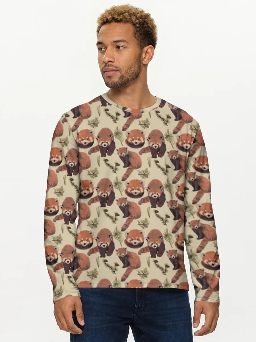 Men's cotton long sleeve shirt