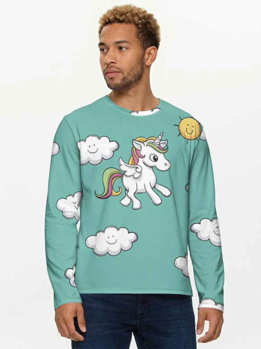 Men's cotton long sleeve shirt