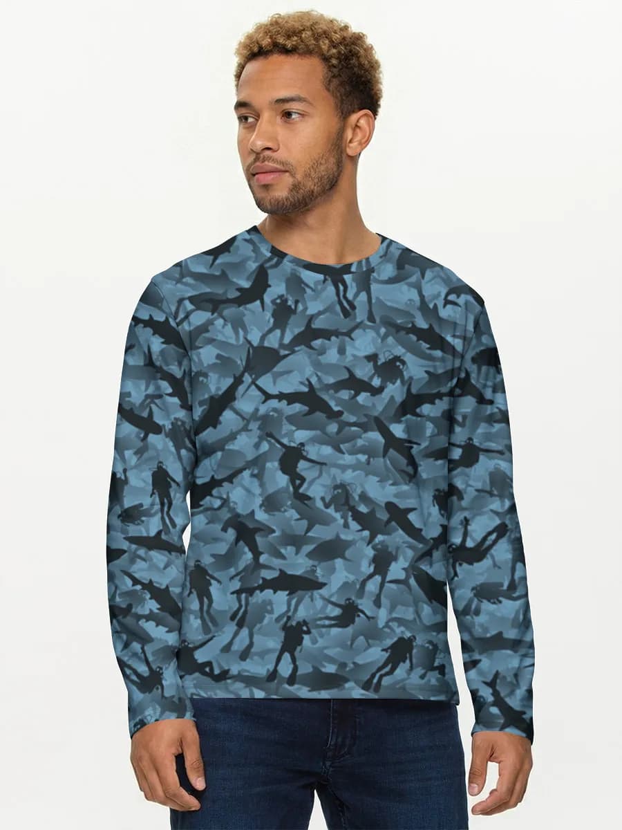 Men's cotton long sleeve shirt