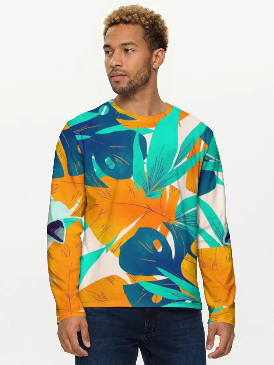 Men's cotton long sleeve shirt
