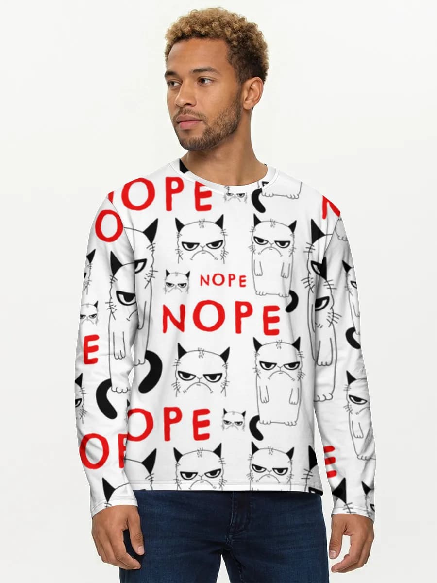Men's cotton long sleeve shirt