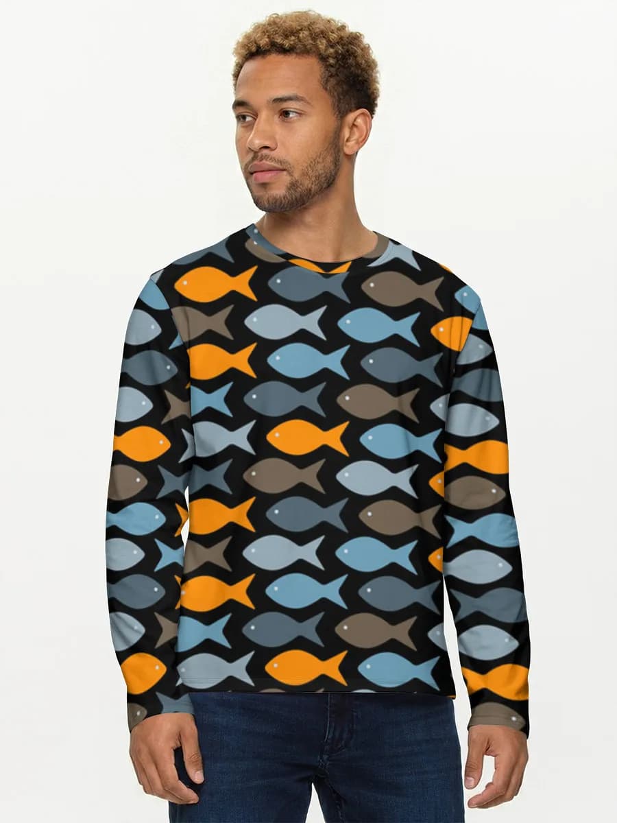 Men's cotton long sleeve shirt