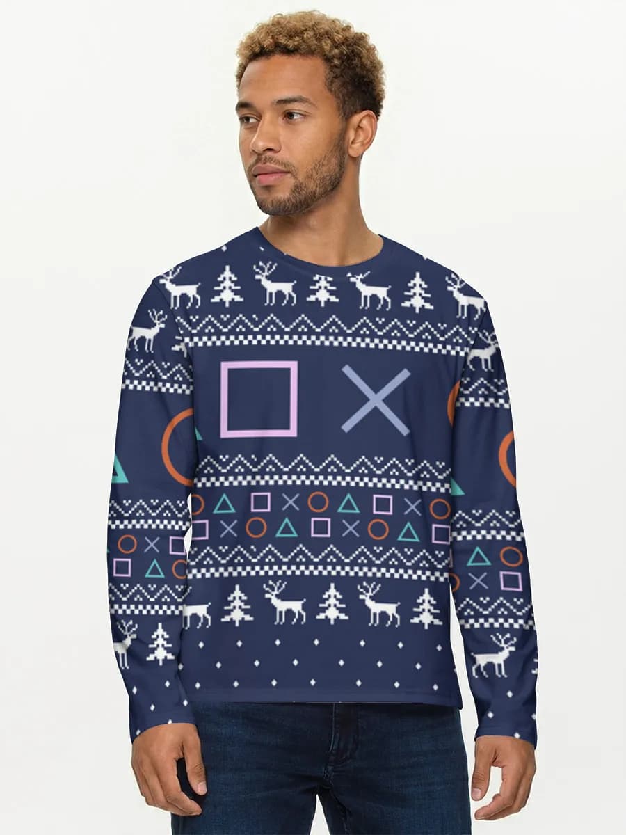 Men's cotton long sleeve shirt