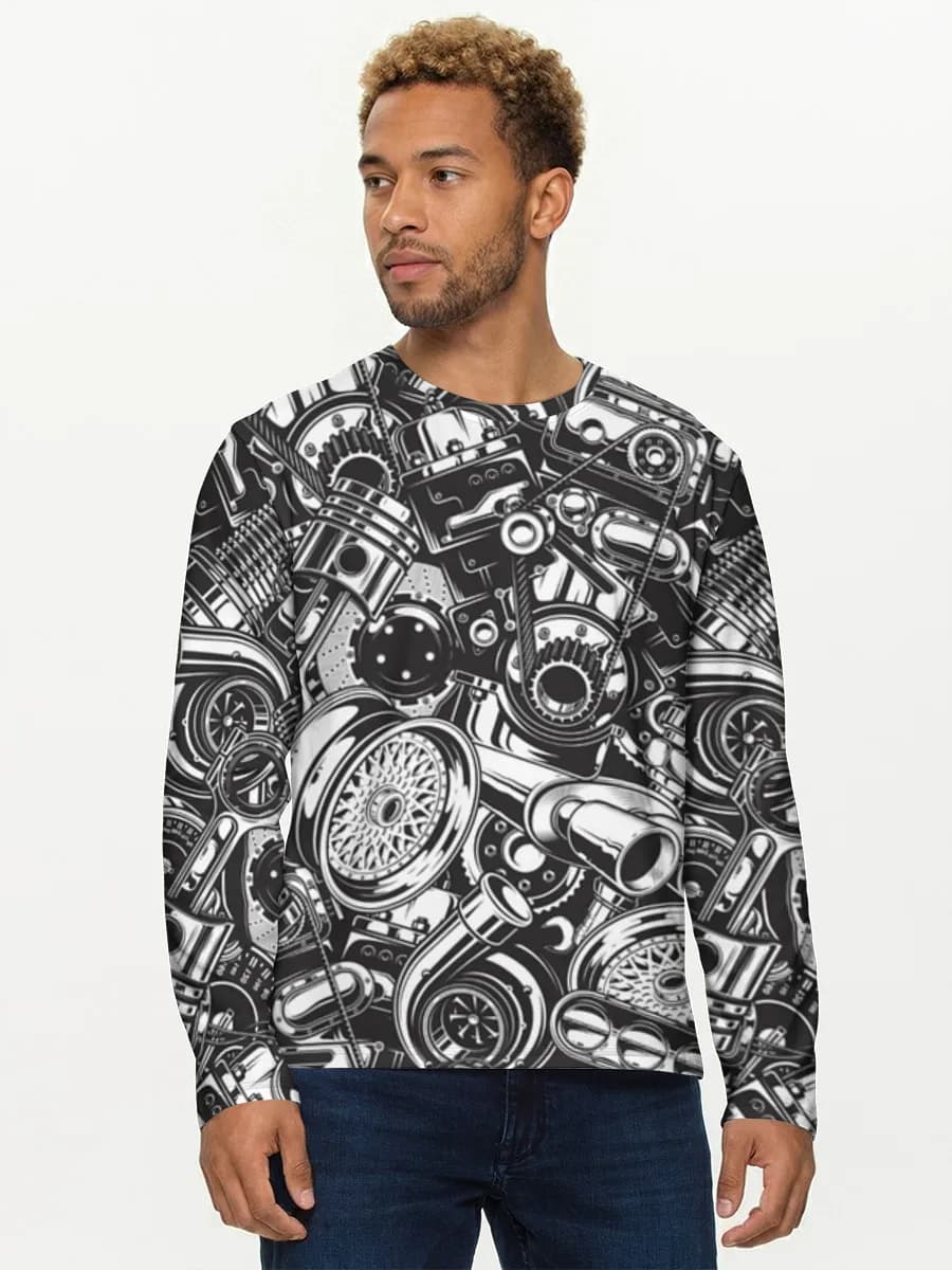 Men's cotton long sleeve shirt