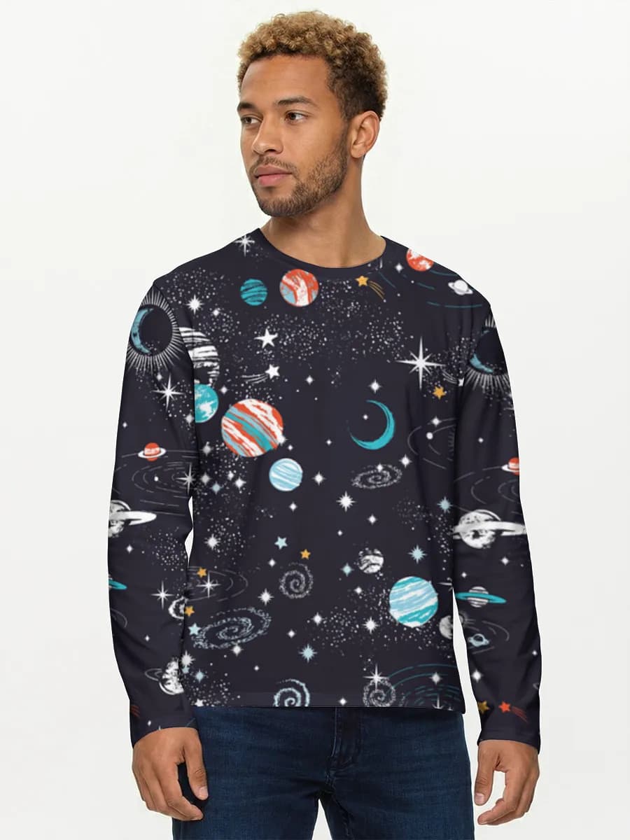 Men's cotton long sleeve shirt