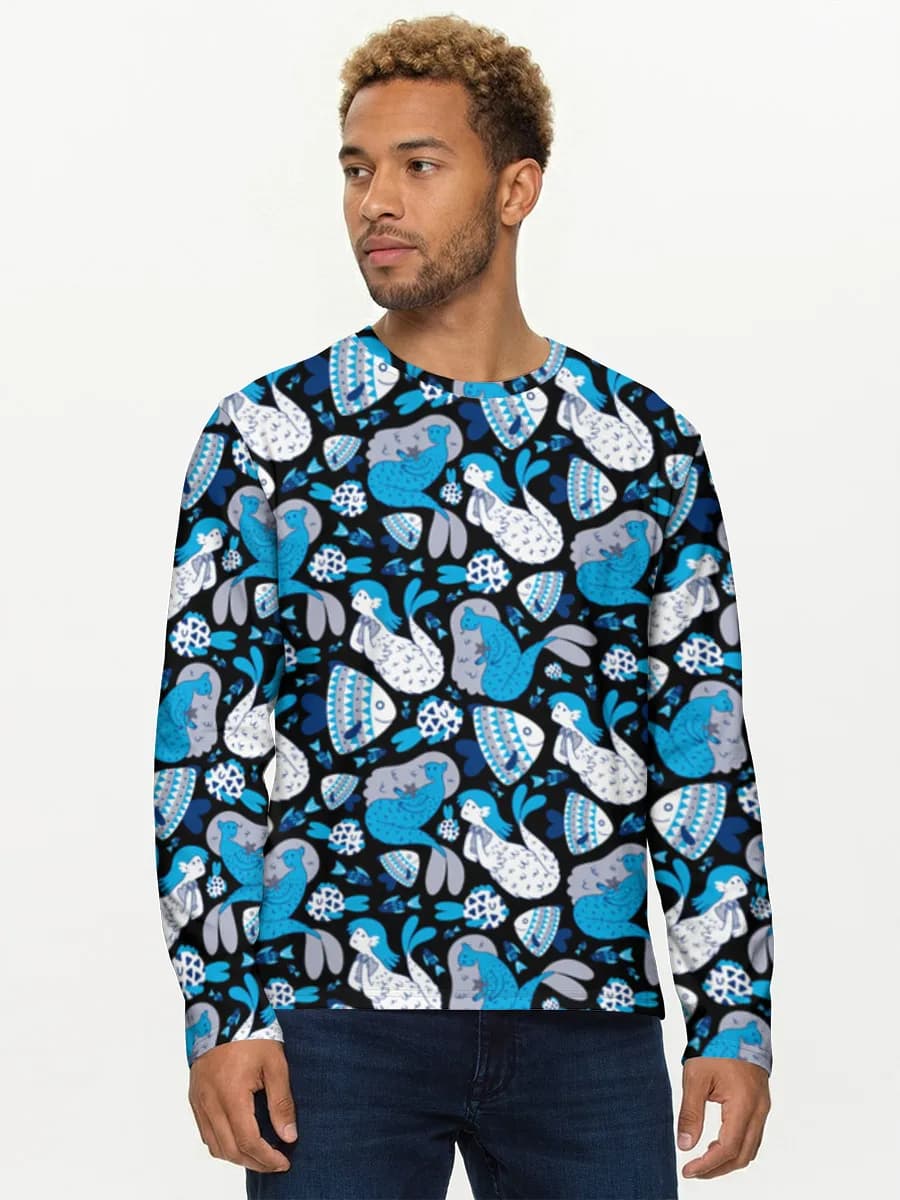 Men's cotton long sleeve shirt
