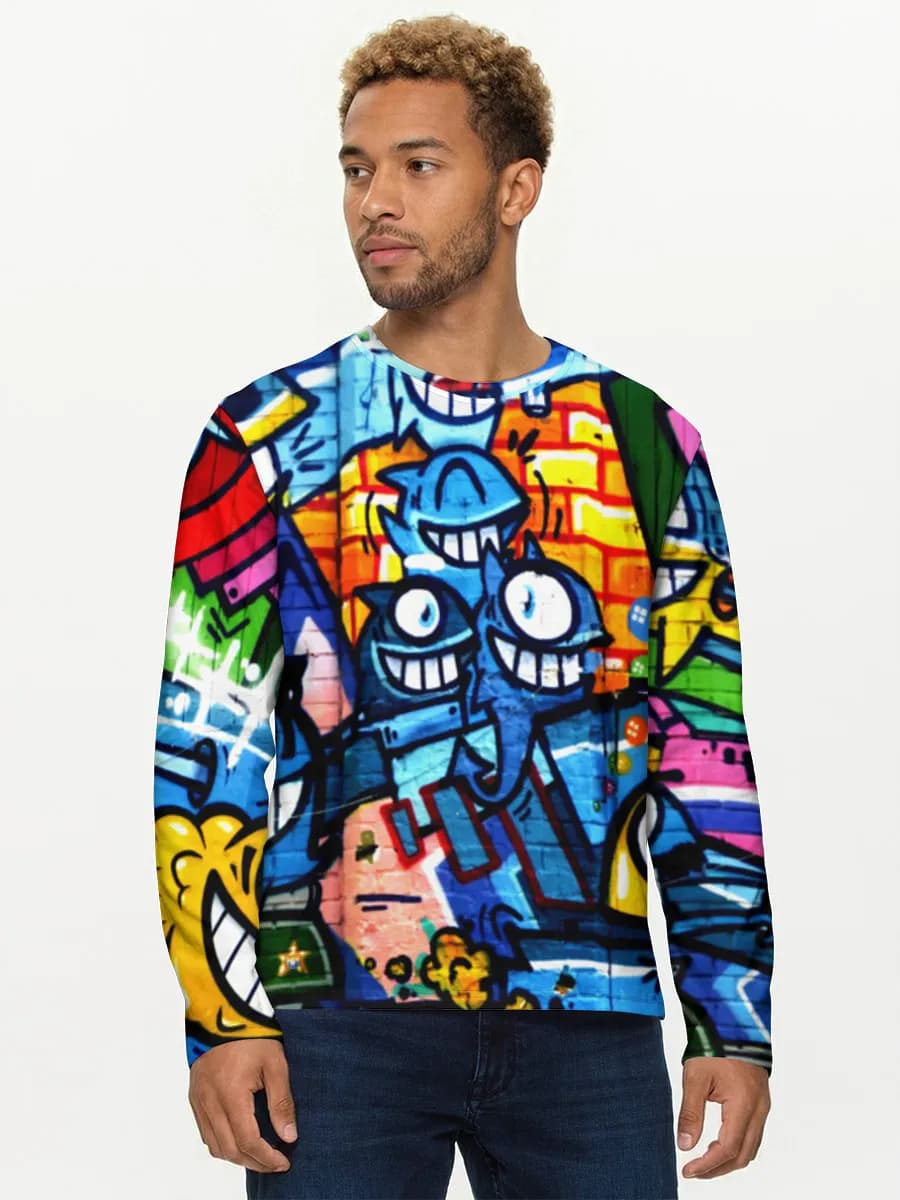 Men's cotton long sleeve shirt