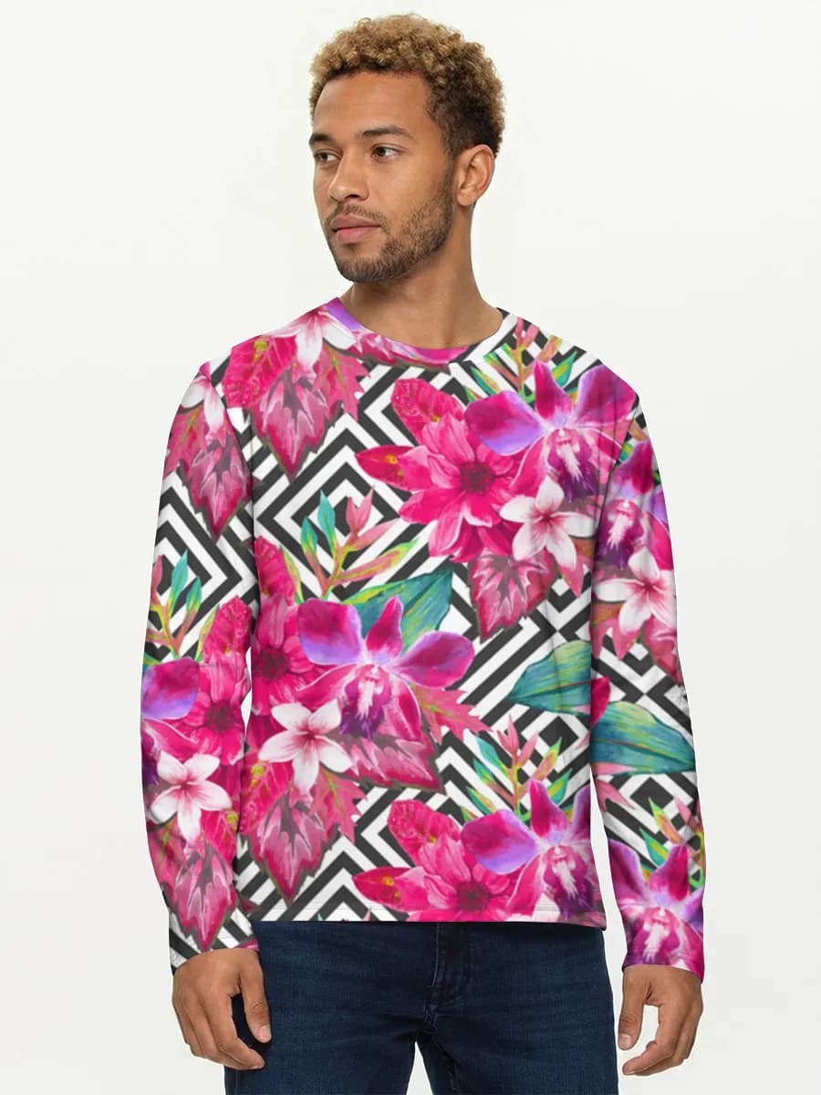 Men's cotton long sleeve shirt