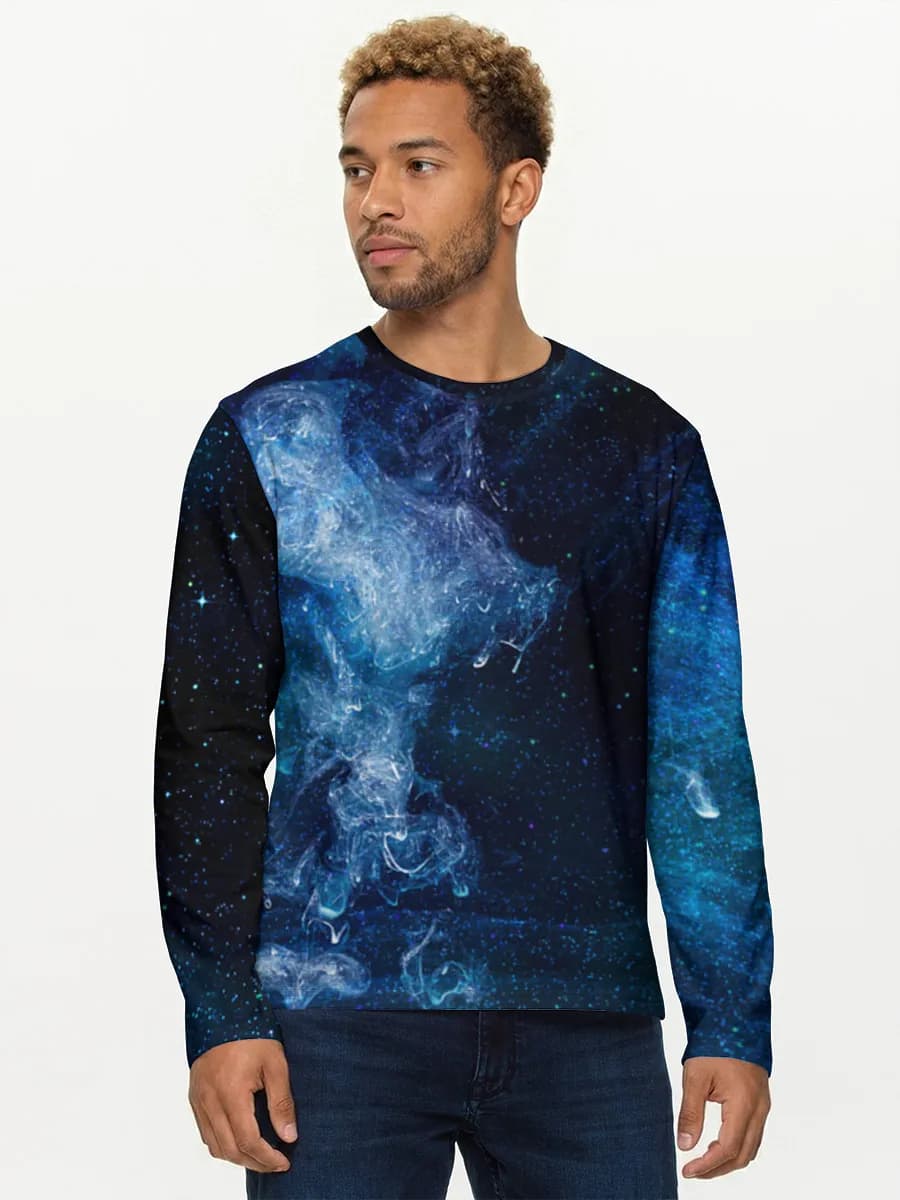Blue Nebula Starfield