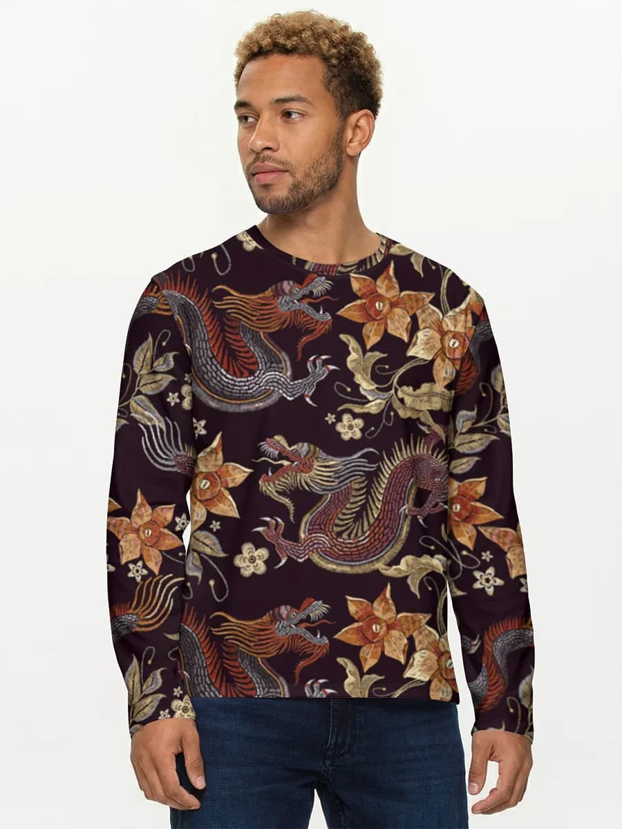 Ornate Floral Dragons