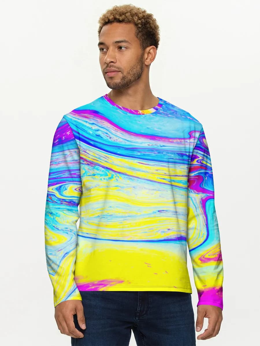Men's cotton long sleeve shirt