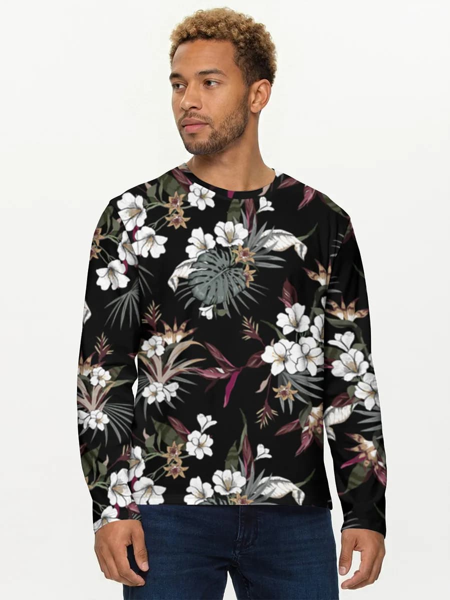Men's cotton long sleeve shirt
