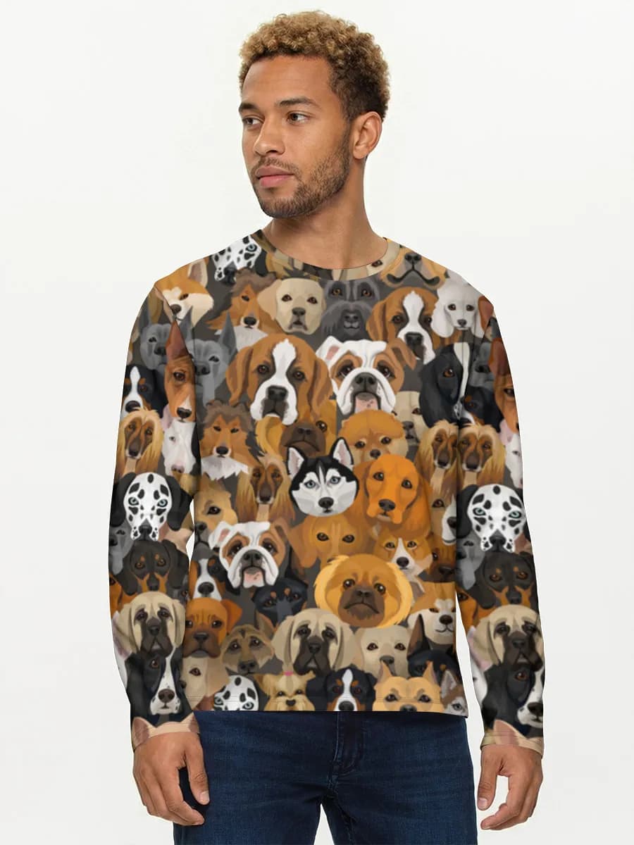 Men's cotton long sleeve shirt