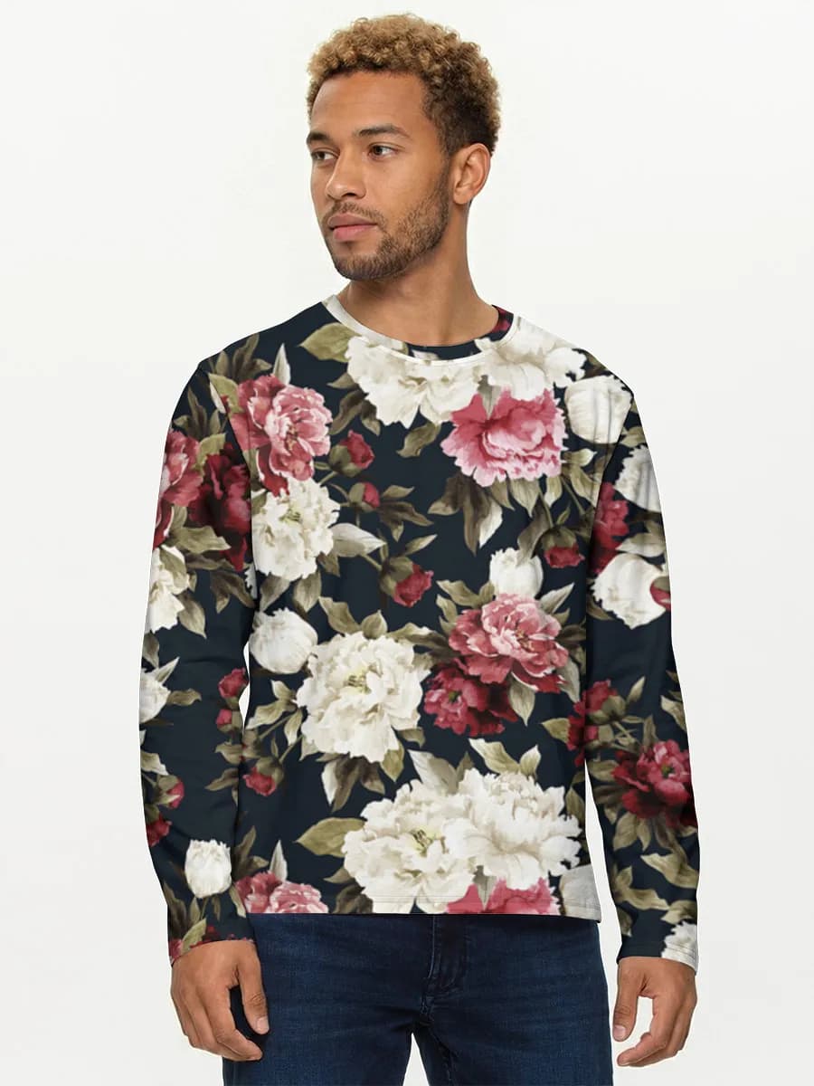 Men's cotton long sleeve shirt