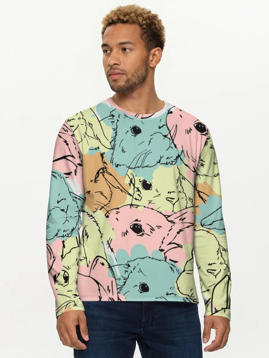 Men's cotton long sleeve shirt