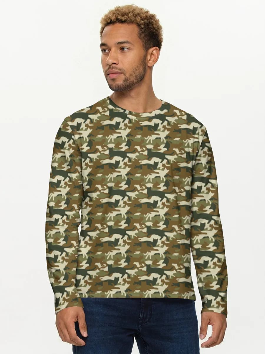 Men's cotton long sleeve shirt