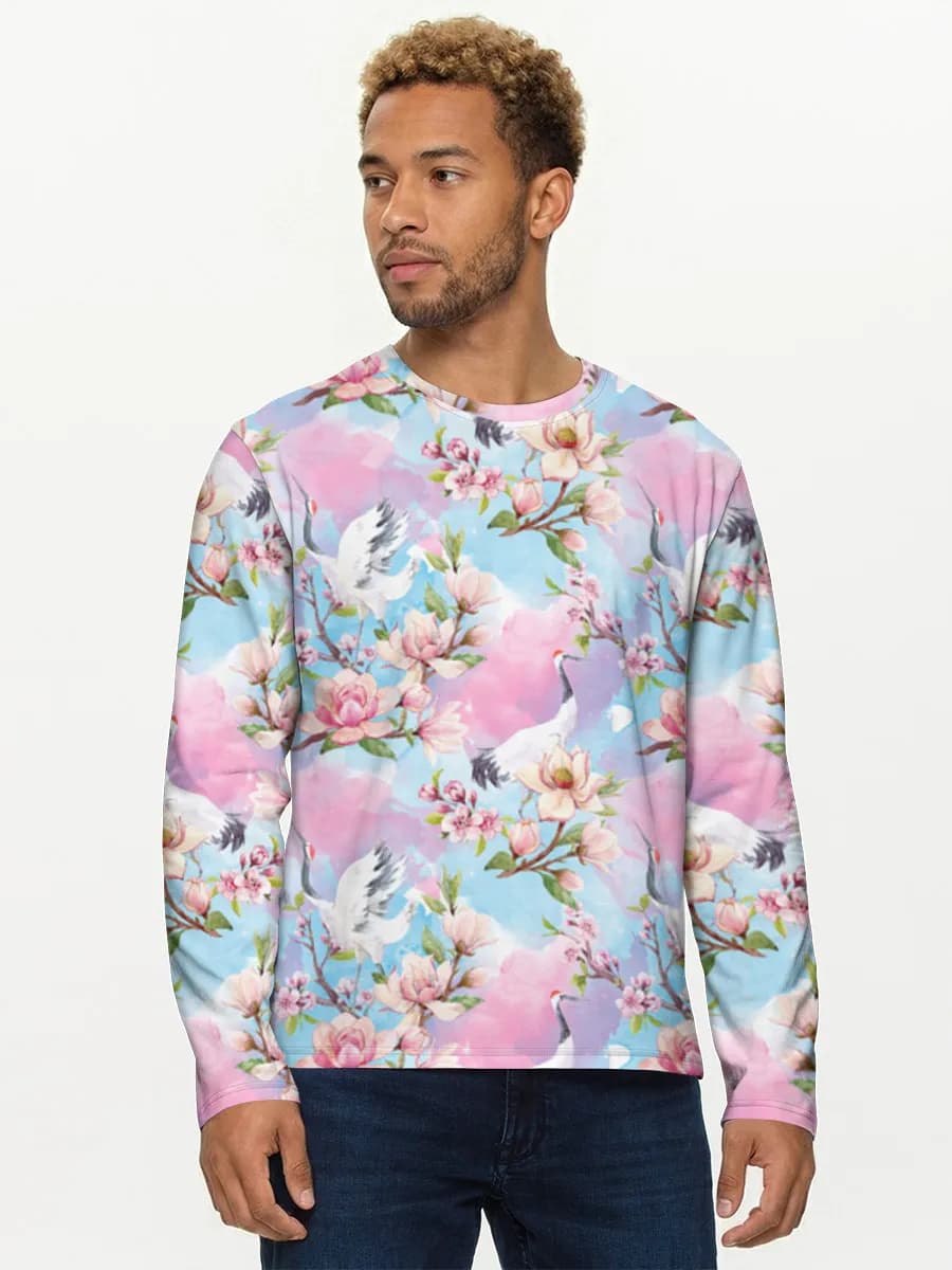 Men's cotton long sleeve shirt
