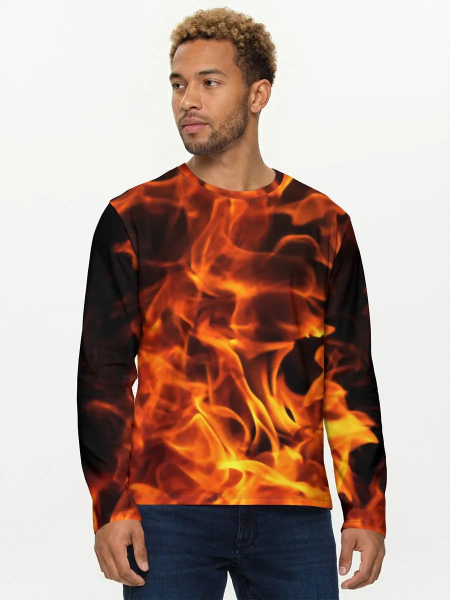 Men's cotton long sleeve shirt