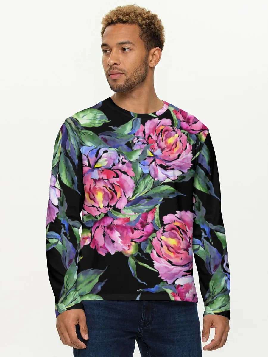 Men's cotton long sleeve shirt