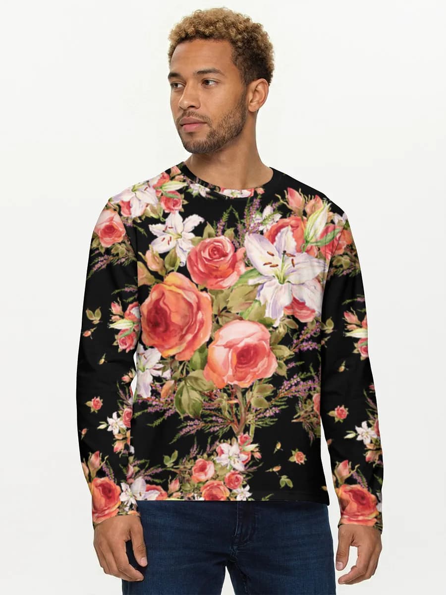 Men's cotton long sleeve shirt
