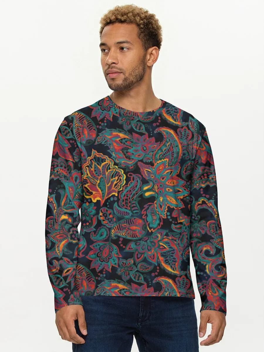 Men's cotton long sleeve shirt