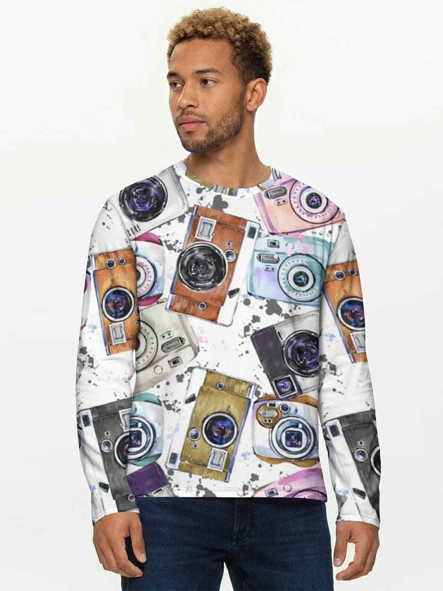 Men's cotton long sleeve shirt