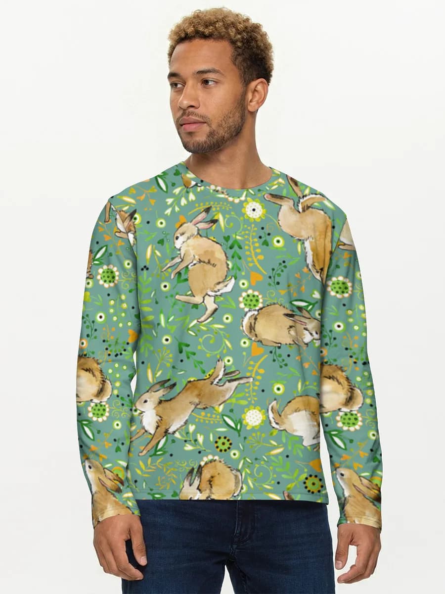 Men's cotton long sleeve shirt