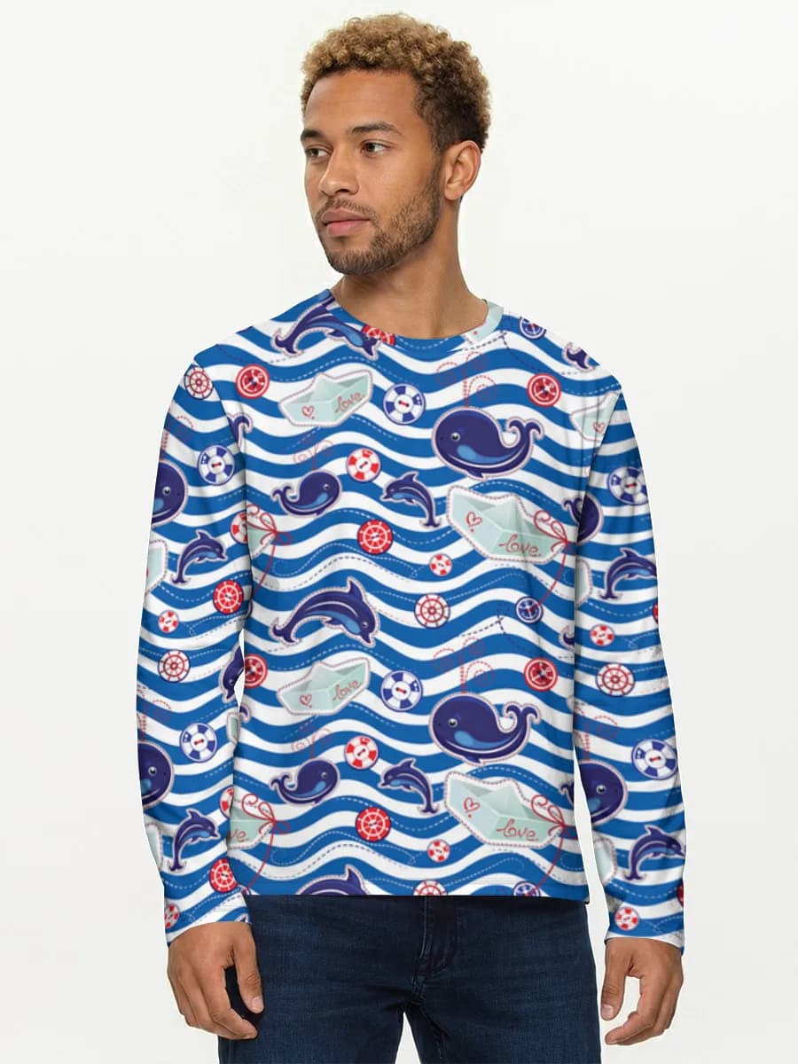 Men's cotton long sleeve shirt