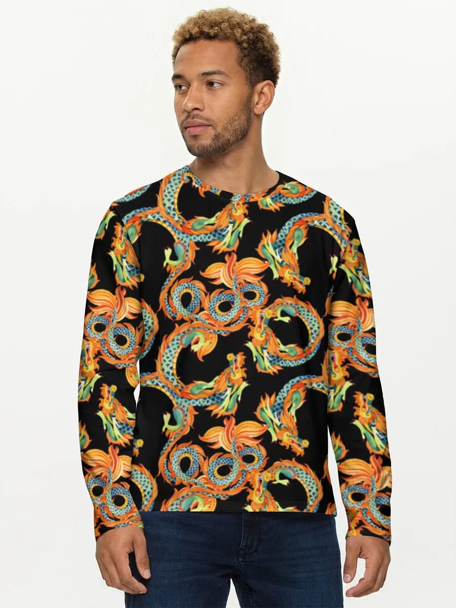 Men's cotton long sleeve shirt