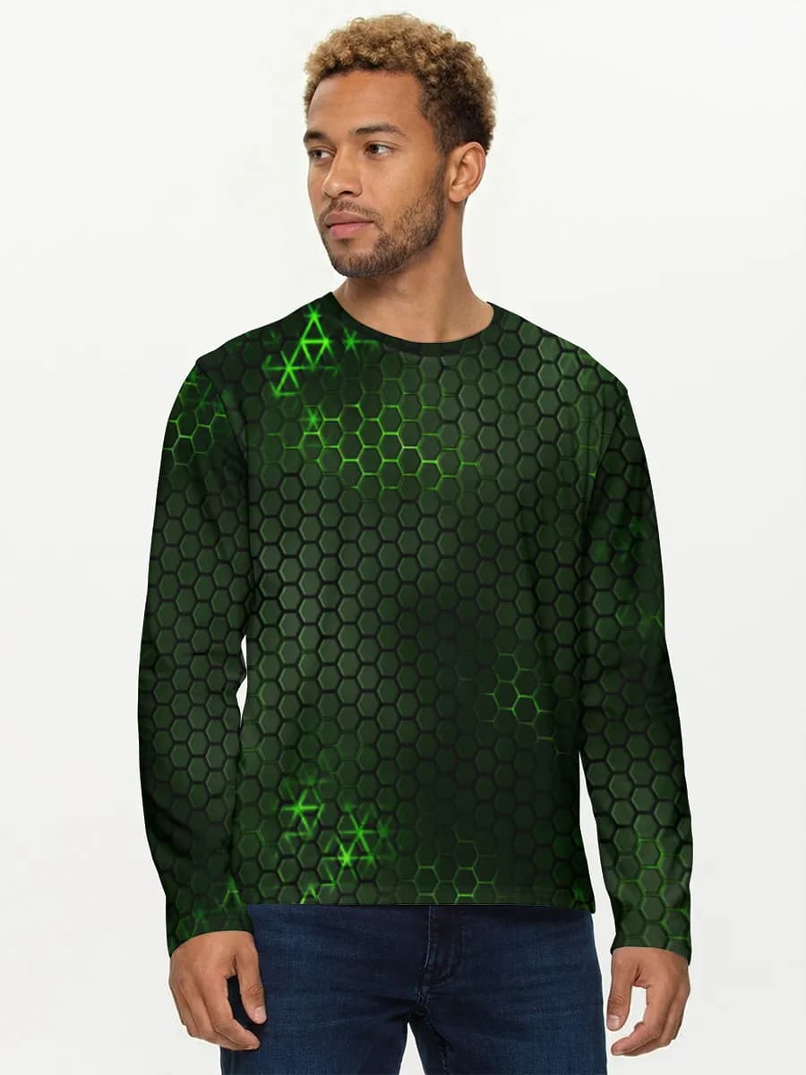 Men's cotton long sleeve shirt