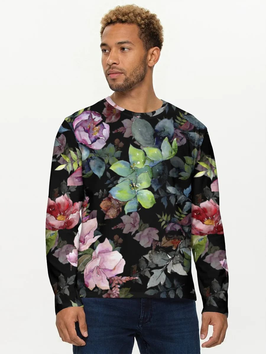 Men's cotton long sleeve shirt