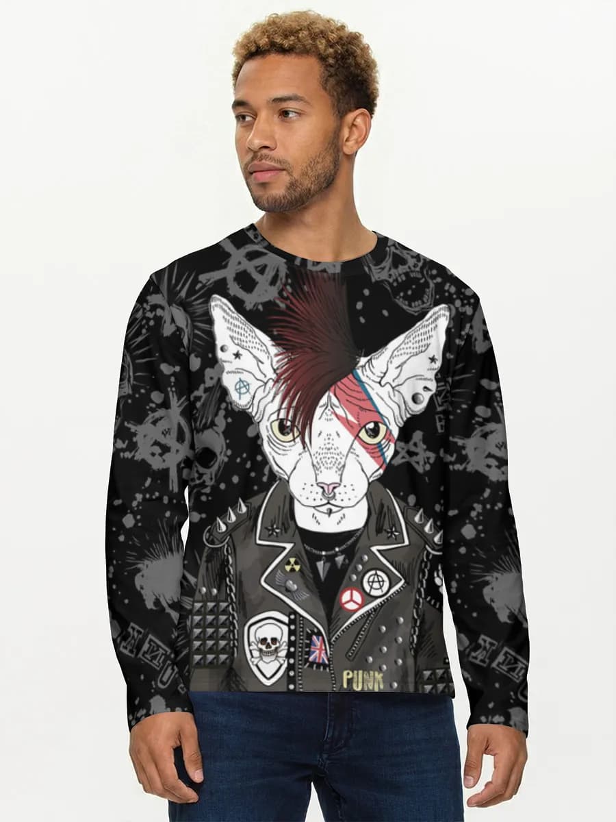 Men's cotton long sleeve shirt