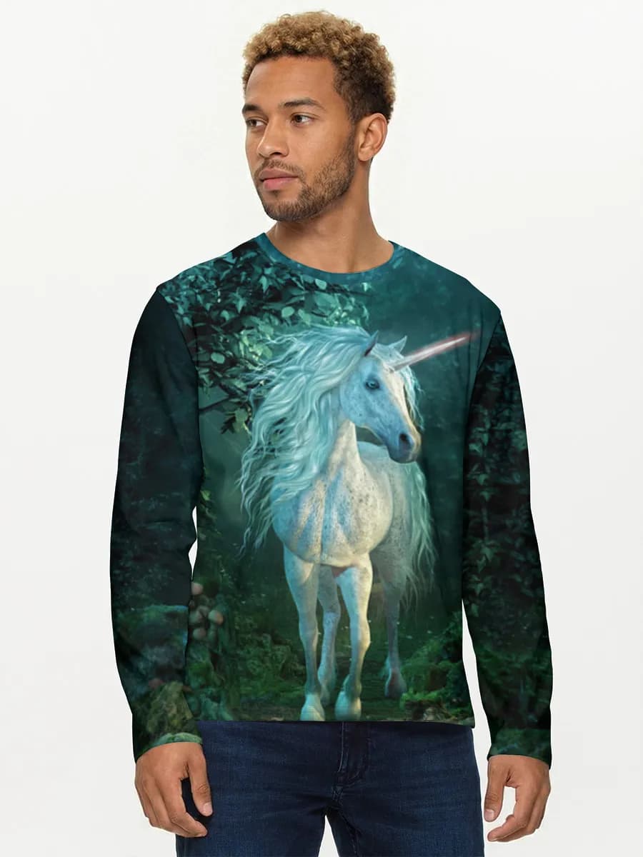 Unicorn In Enchanted Forest