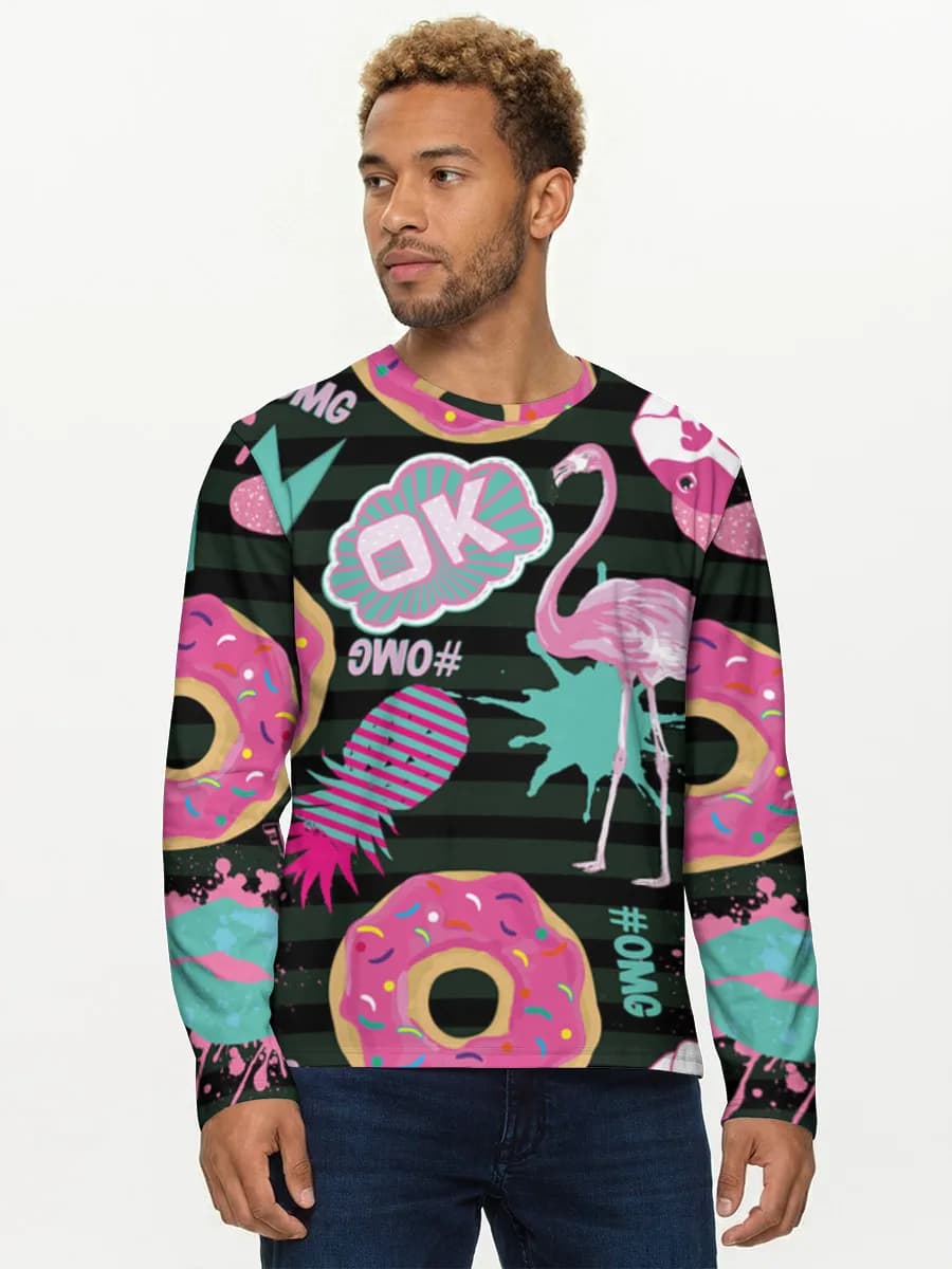 Men's cotton long sleeve shirt
