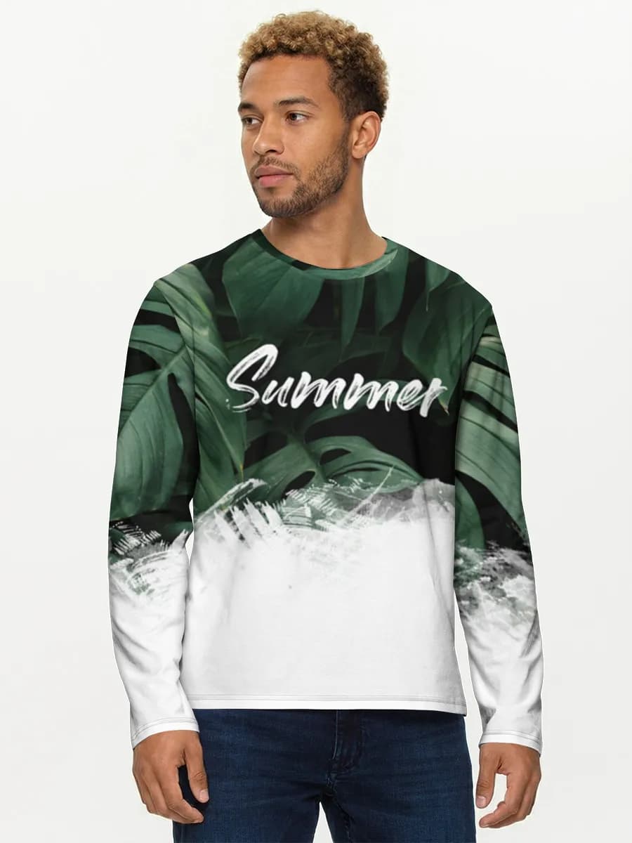 Men's cotton long sleeve shirt