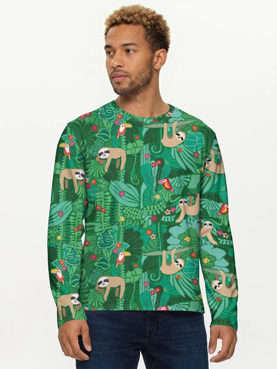 Men's cotton long sleeve shirt