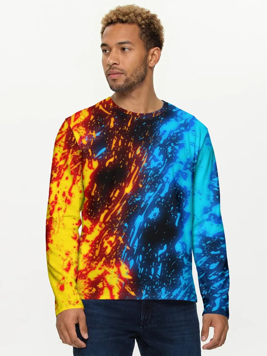 Men's cotton long sleeve shirt