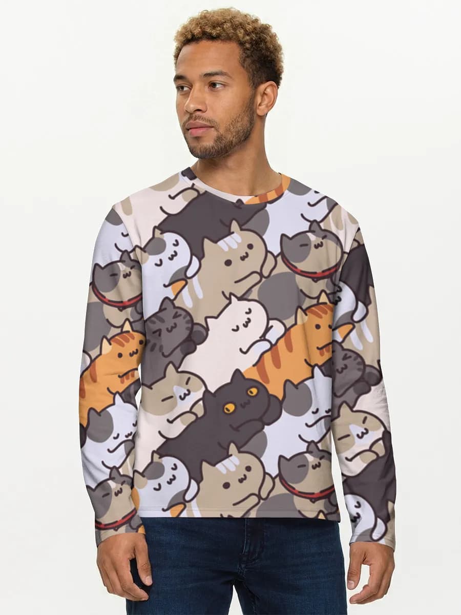 Men's cotton long sleeve shirt