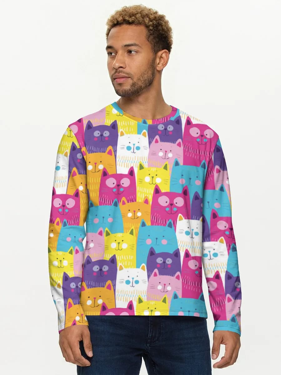 Men's cotton long sleeve shirt