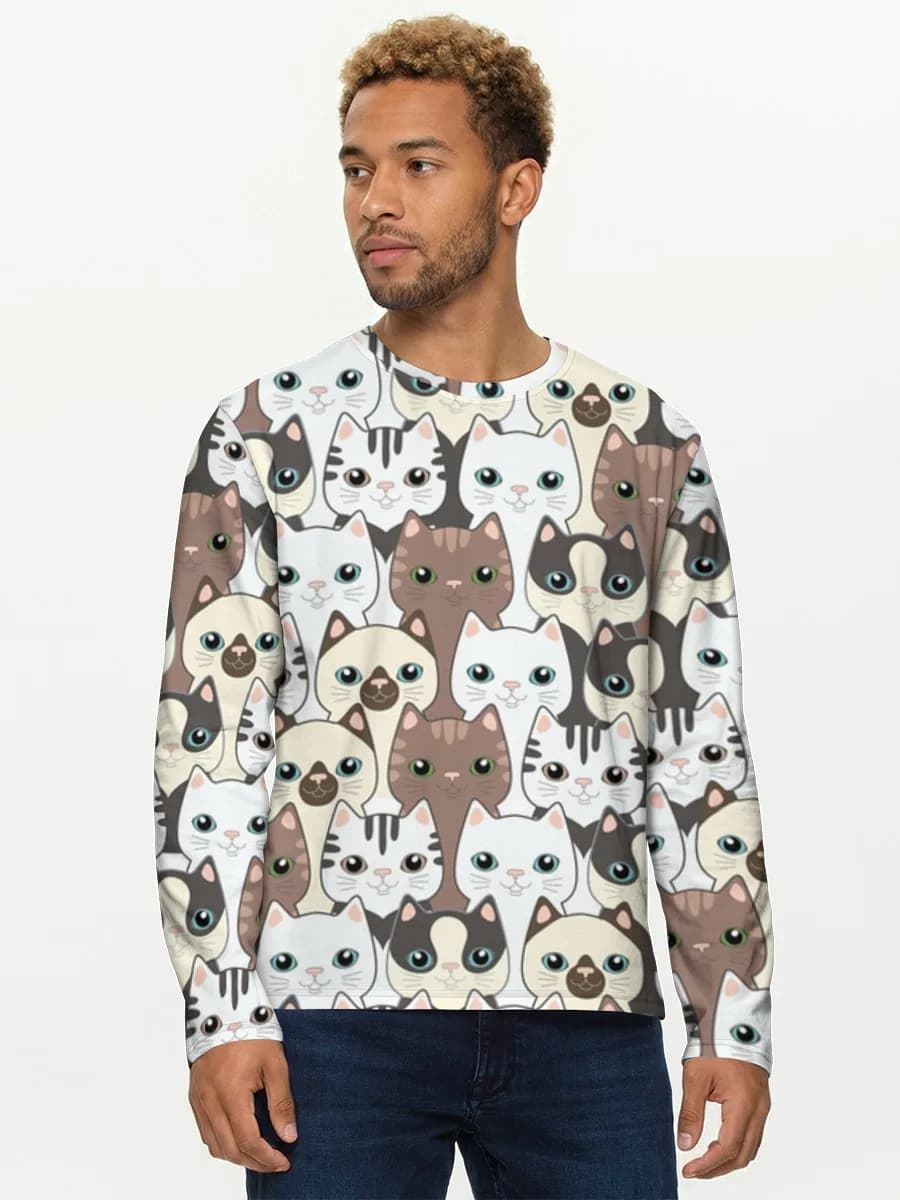 Men's cotton long sleeve shirt