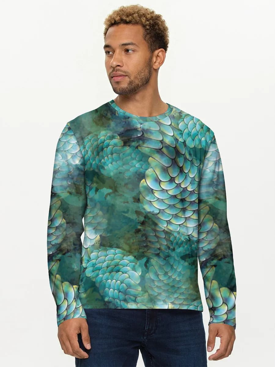 Men's cotton long sleeve shirt