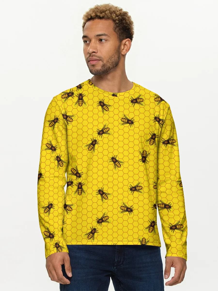 Bees On Honeycomb