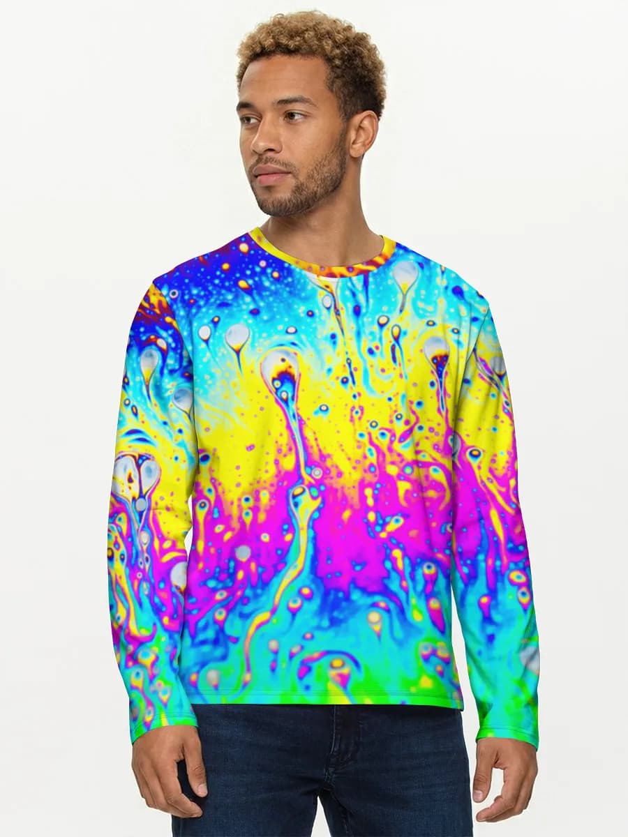 Men's cotton long sleeve shirt