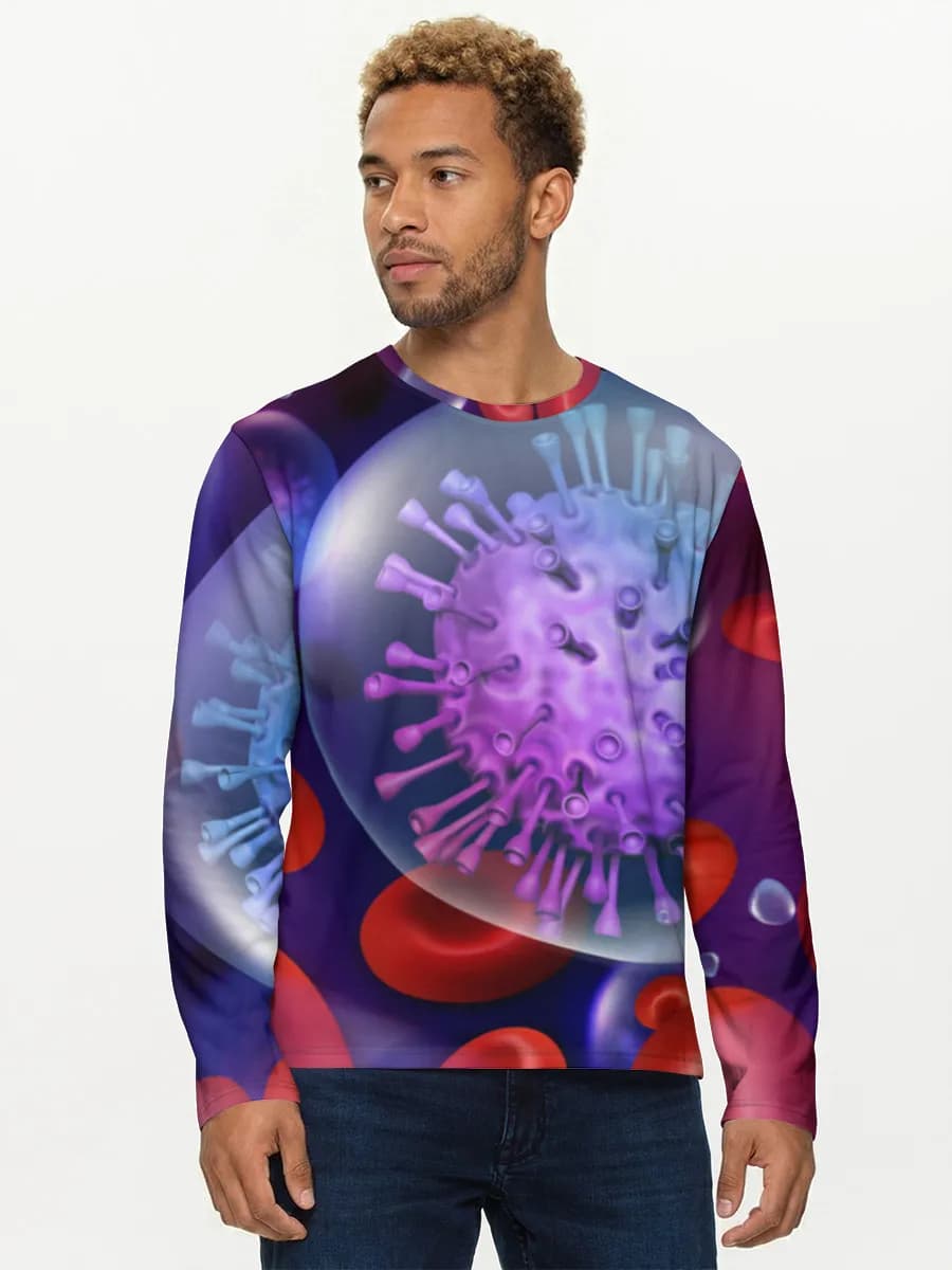Men's cotton long sleeve shirt